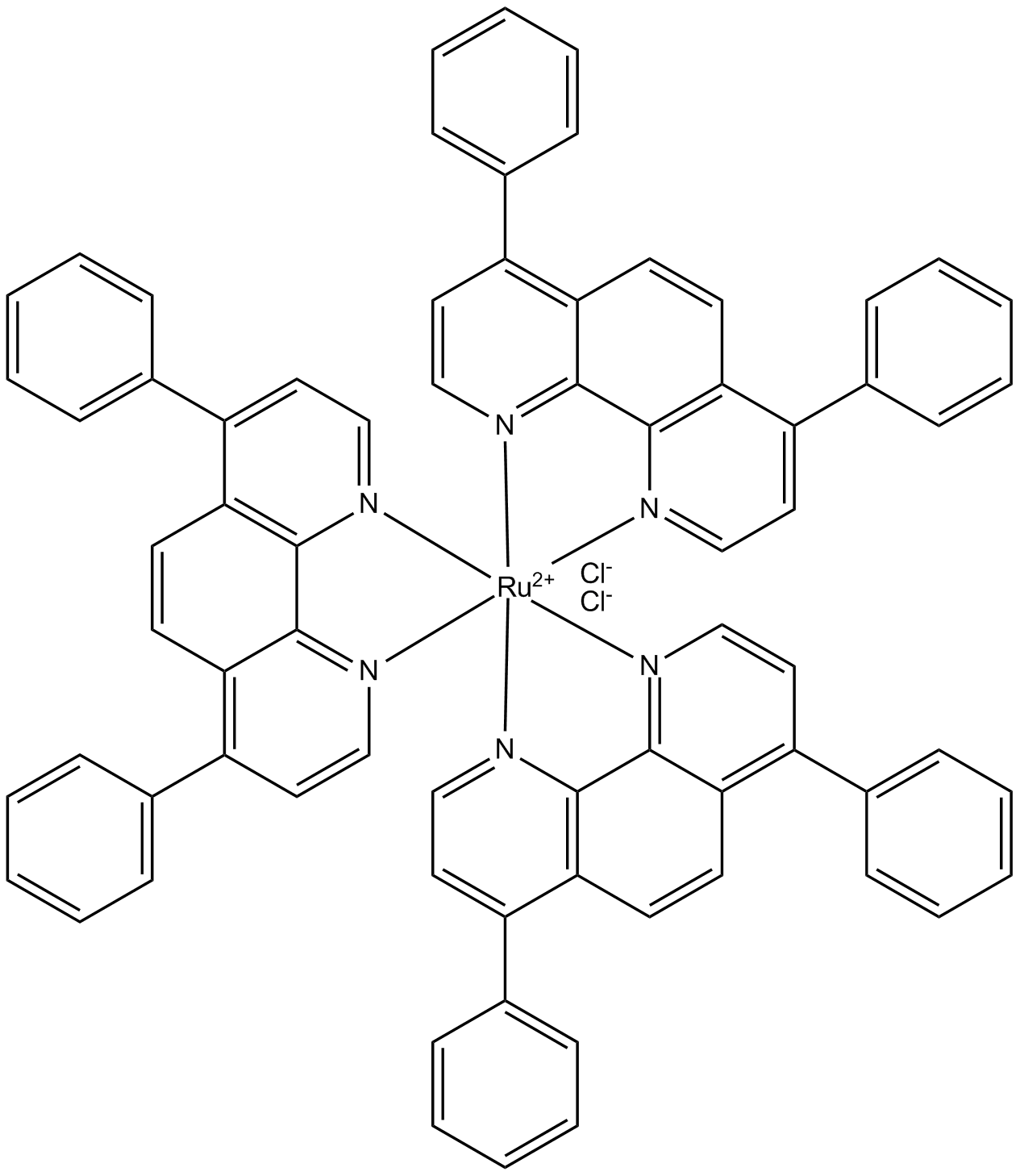 Tris(4,7-diphenyl-1,10-phenanthroline)ruthenium II dichloride complex