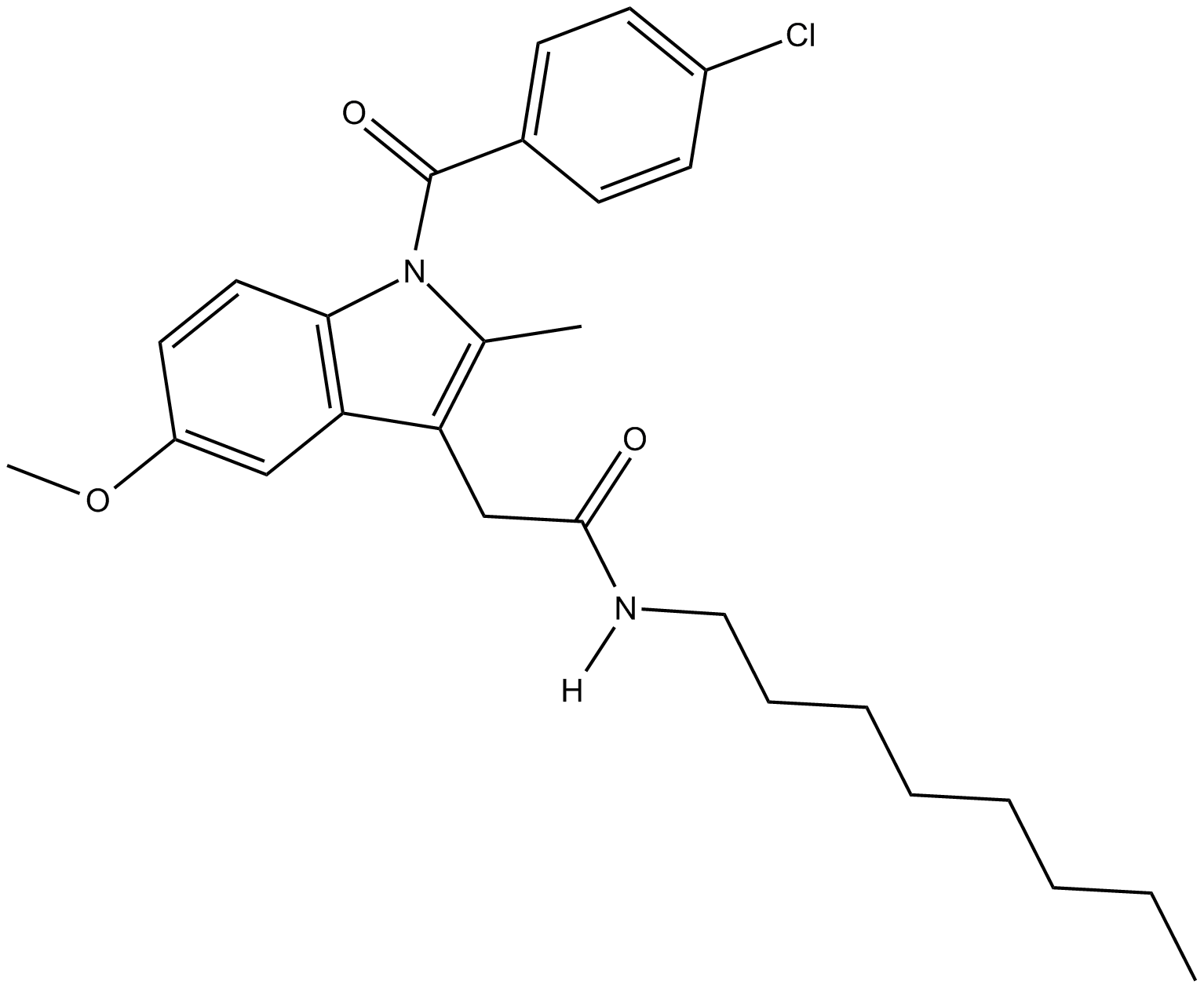 Indomethacin N-octyl amide