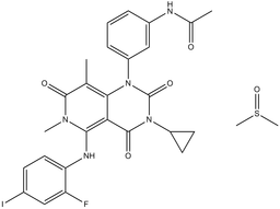 Trametinib DMSO solvate