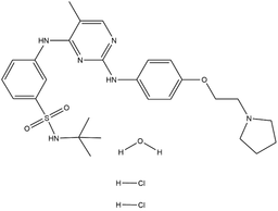 Fedratinib hydrochloride hydrate