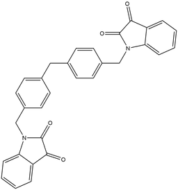 1,1'-[methylenebis(4,1-phenylenemethylene)]di(1H-indole-2,3-dione)