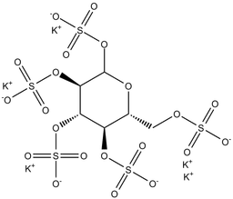Glucose pentasulfate (potassium salt)