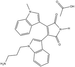 Bisindolylmaleimide VIII (acetate)
