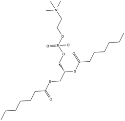 1,2-bis(heptanoylthio) Glycerophosphocholine