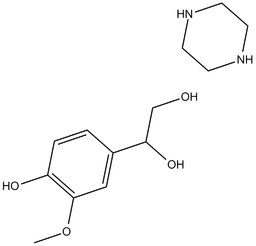 4-hydroxy-3-Methoxyphenylglycol (piperazine salt)