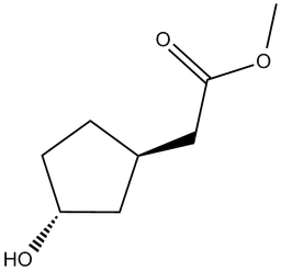 (1R,3R)-3-Hydroxycyclopentane acetic acid methyl ester