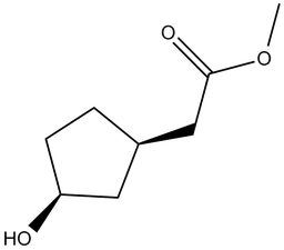 (1R,3S)-3-Hydroxycyclopentane acetic acid methyl ester