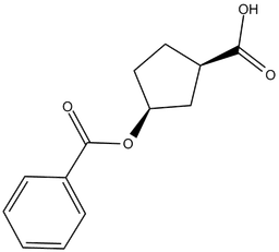 (1R,3S)-3-Benzoic acid 3-carboxycyclopentyl ester