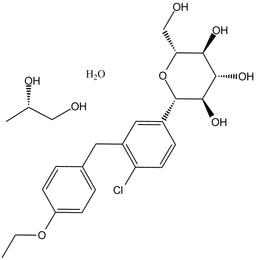Dapagliflozin ((2S)-1,2-propanediol, hydrate)