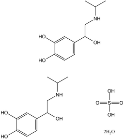 Isoproterenol sulfate dihydrate