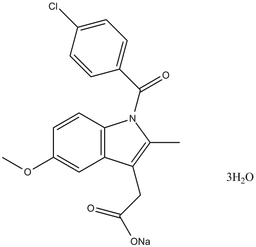 Indomethacin sodium trihydrate