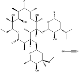 Erythromycin thiocyanate
