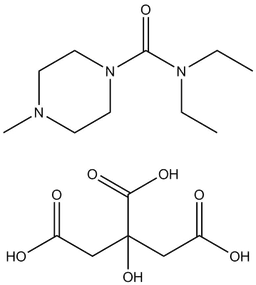 Diethylcarbamazine citrate