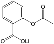 Acetylsalicylic acid lithium