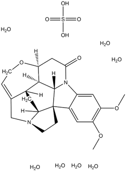 Brucine sulfate heptahydrate