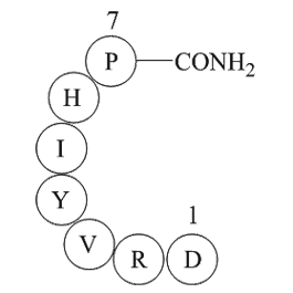 Angiotensin 1/2 (1-7) amide