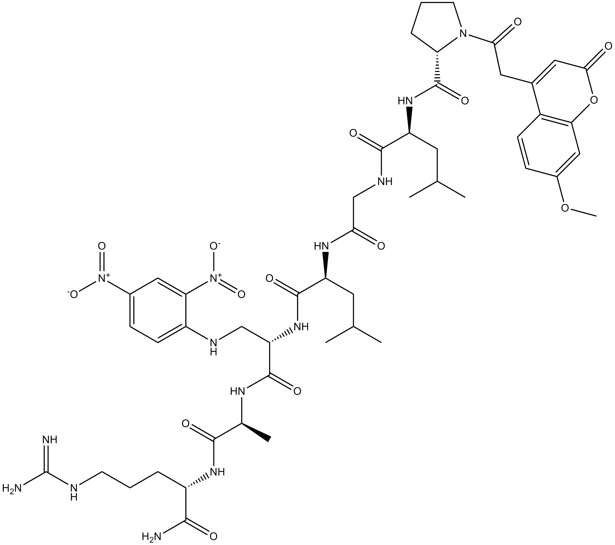 7-Methoxycoumarin-4-acetyl-P-L-G-L-β-(2,4-dinitrophenylamino)A-R amide