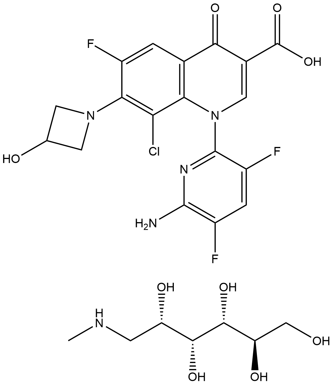 Delafloxacin meglumine