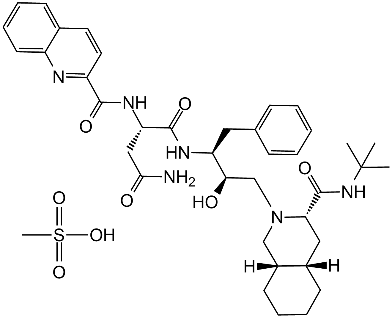 Saquinavir mesylate