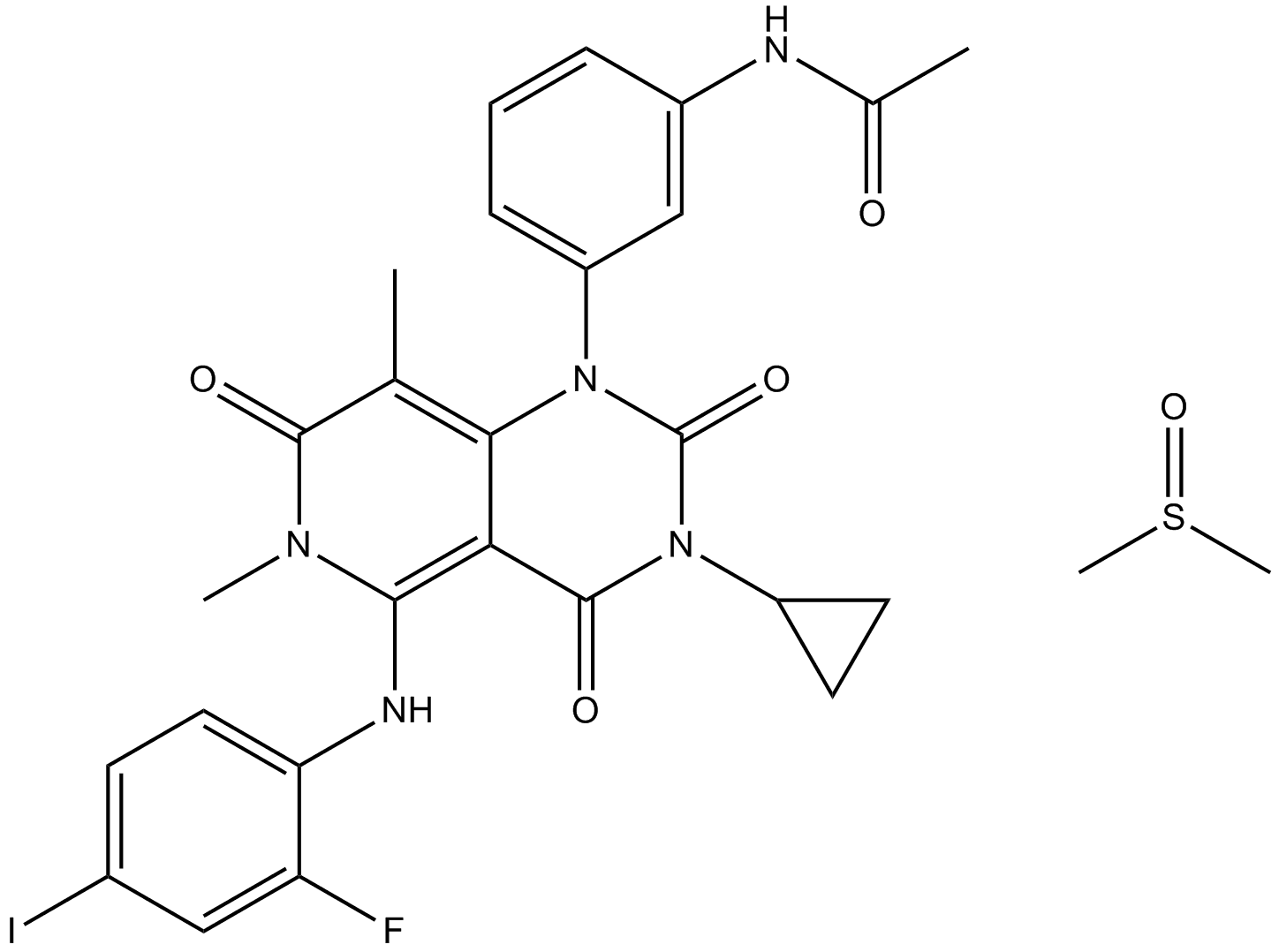 Trametinib DMSO solvate