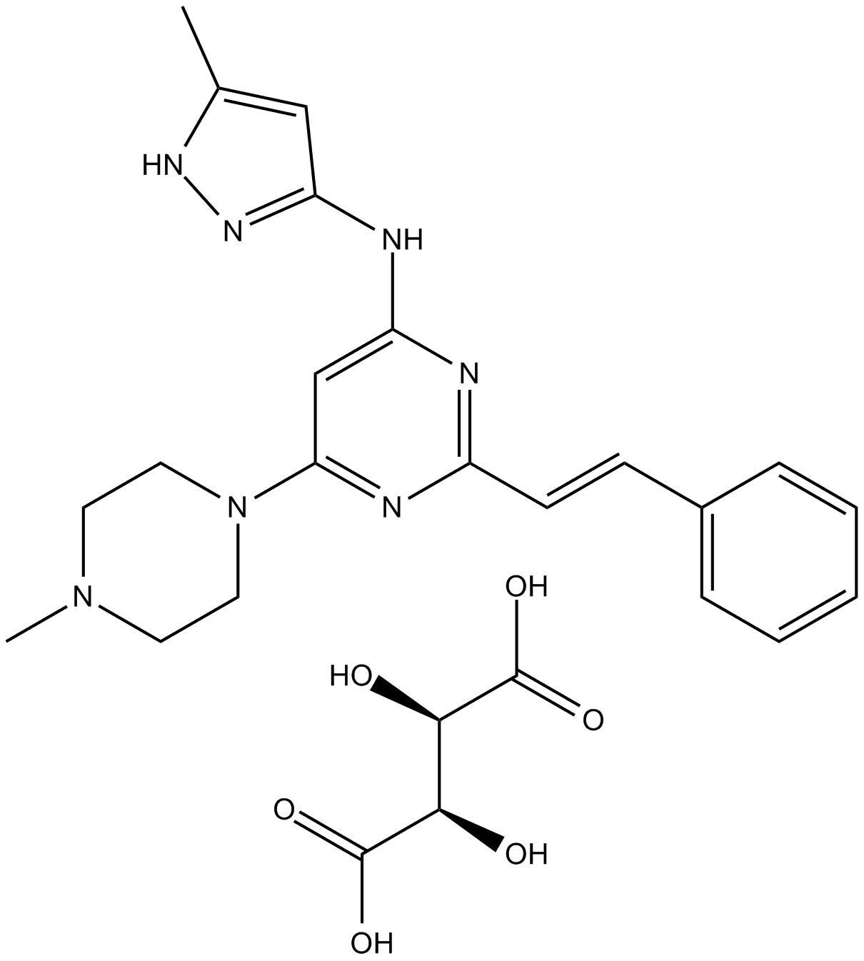 ENMD-2076 L-(+)-Tartaric acid
