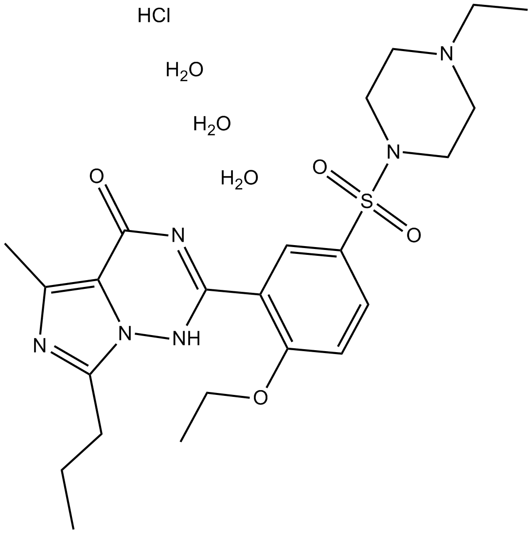 Vardenafil HCl Trihydrate