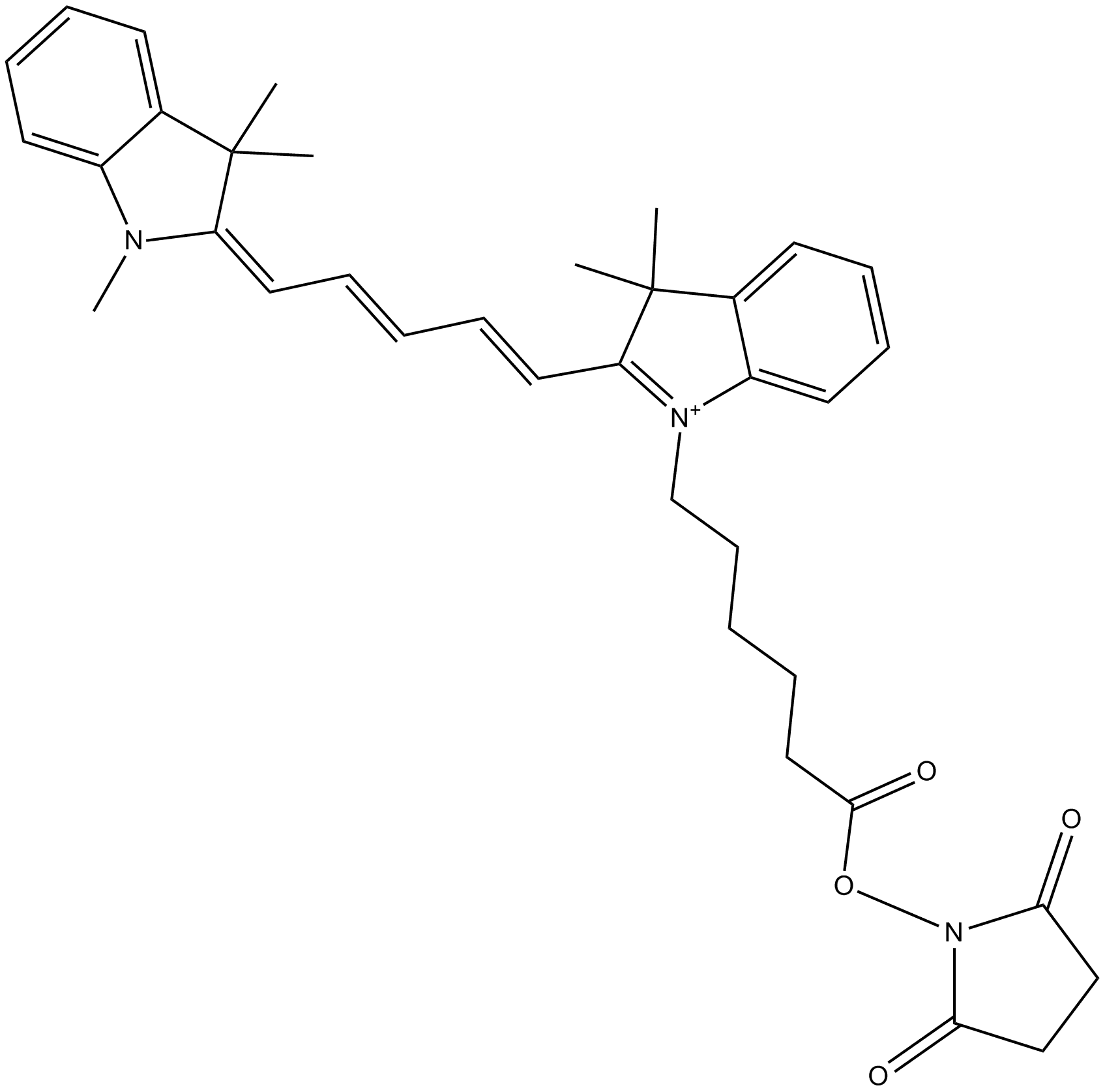Cy5 NHS ester (non-sulfonated)
