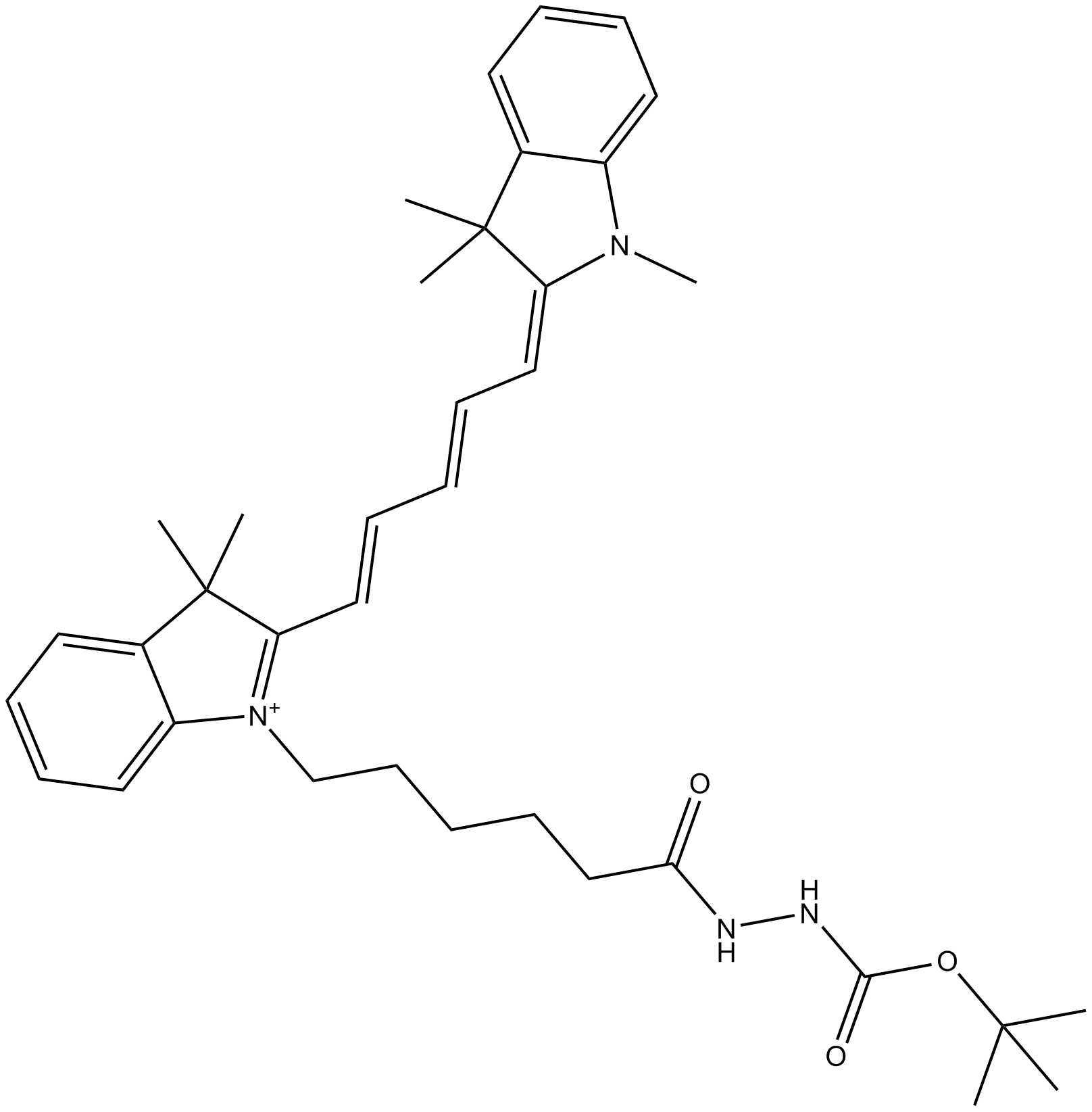 Cy5 Boc-hydrazide (non-sulfonated)