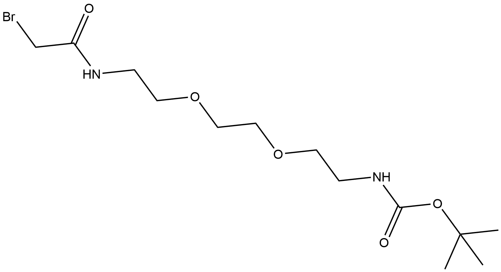 Bromoacetamido-C2-PEG2-NH-Boc