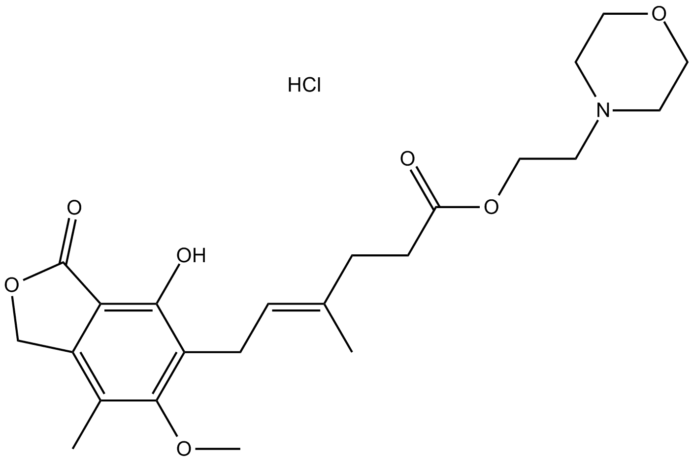 Mycophenolate mofetil hydrochloride