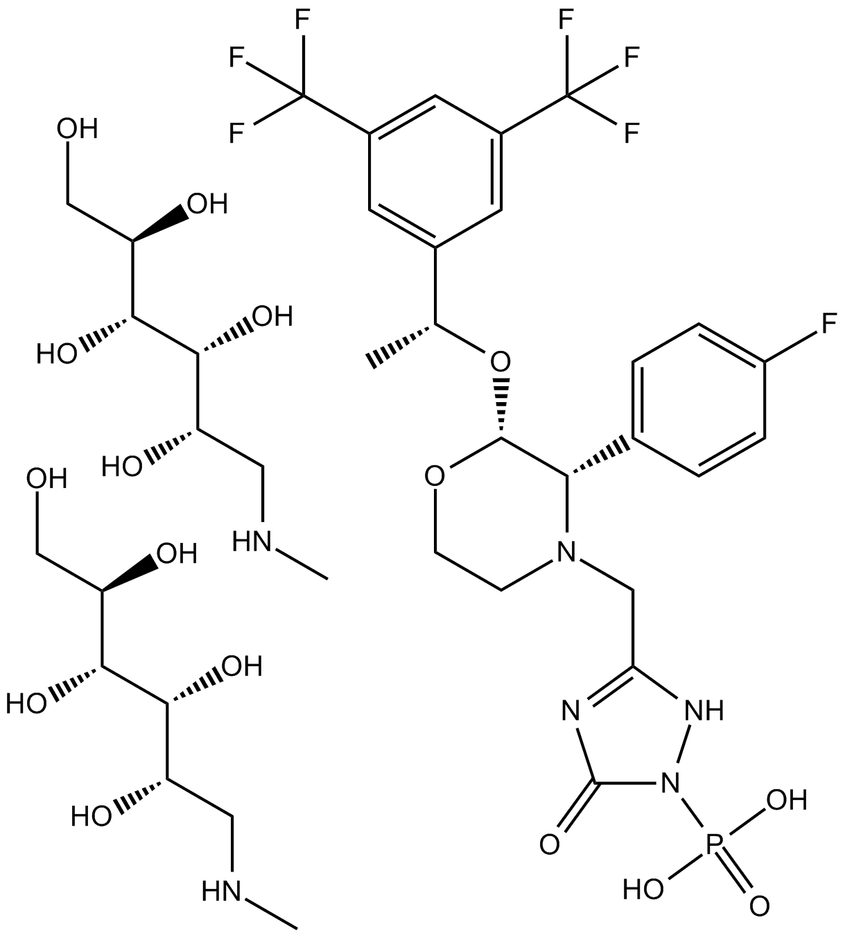 Fosaprepitant dimeglumine salt