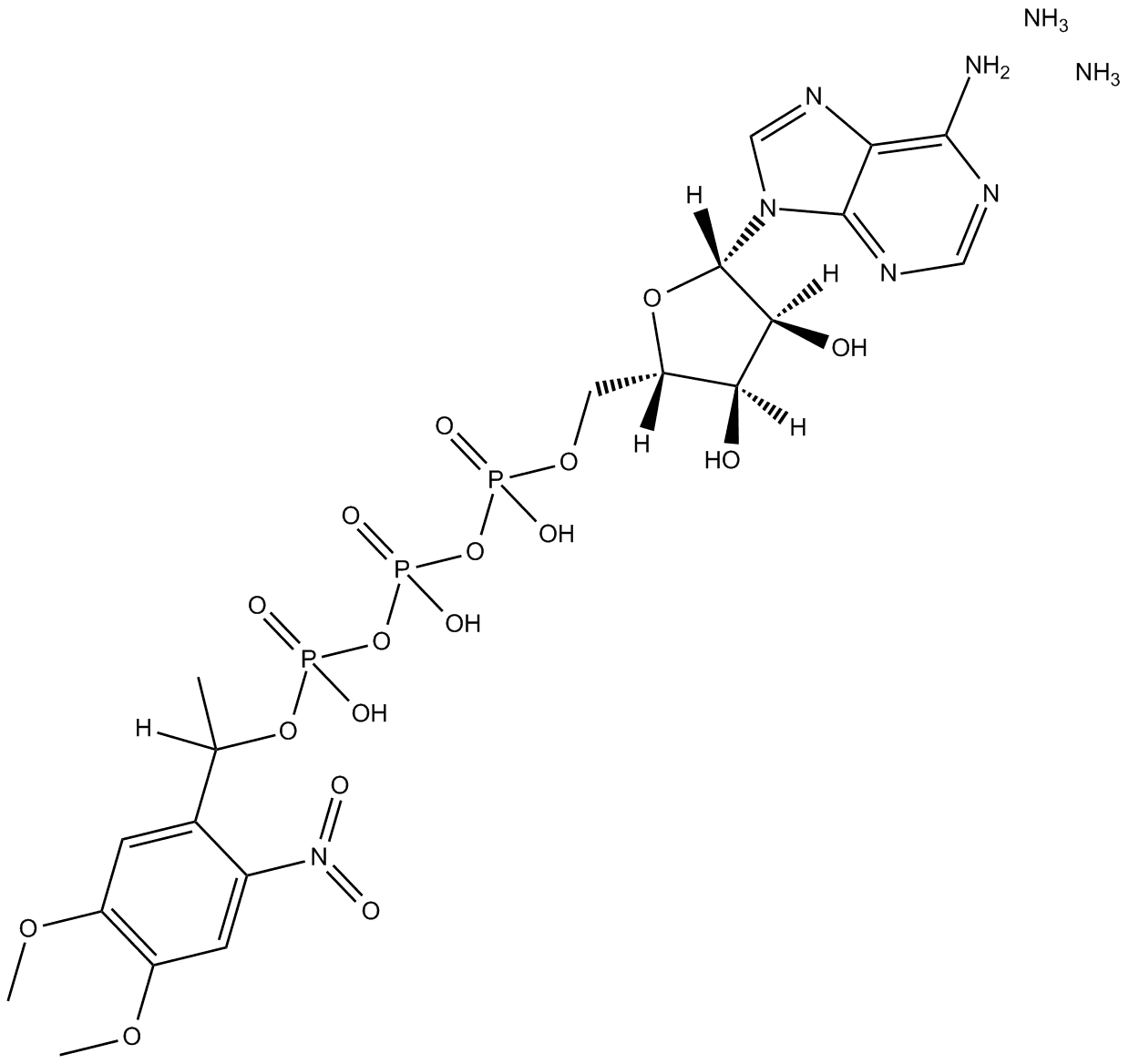 DMNPE-caged ATP diammonium salt