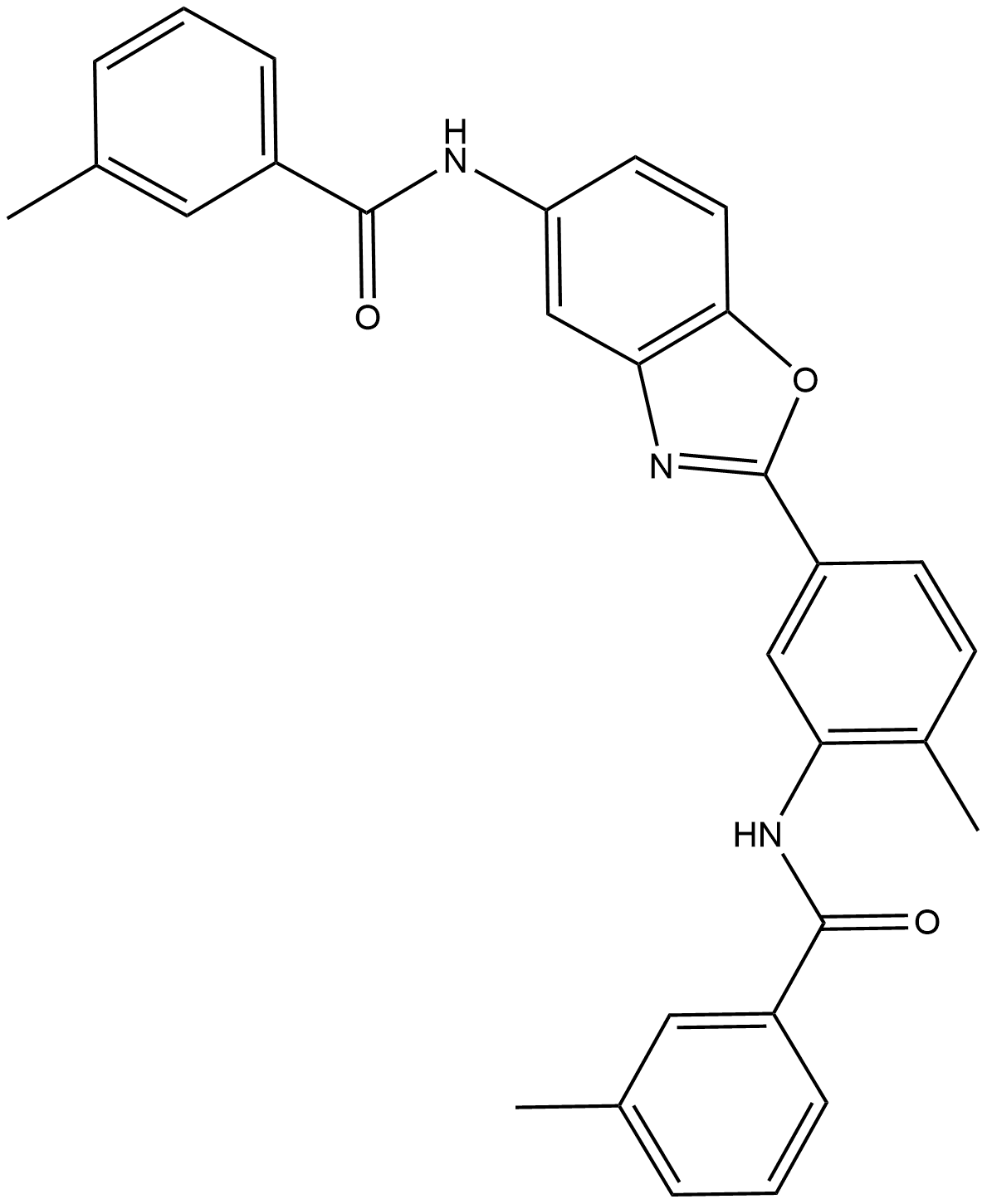 3-METHYL-N-{2-METHYL-5-[5-(3-METHYLBENZAMIDO)-1,3-BENZOXAZOL-2-YL]PHENYL}BENZAMIDE