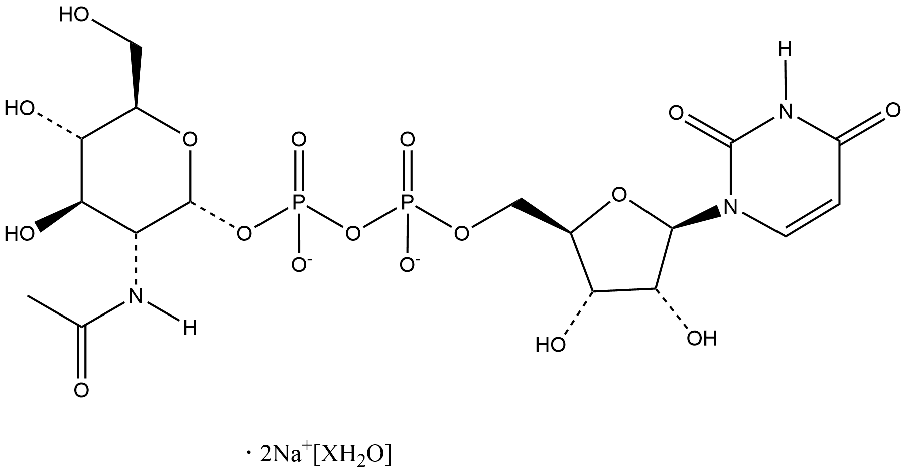 UDP-N-acetyl-D-Glucosamine (sodium salt hydrate)
