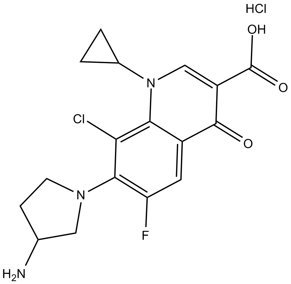 Clinafloxacin (hydrochloride)