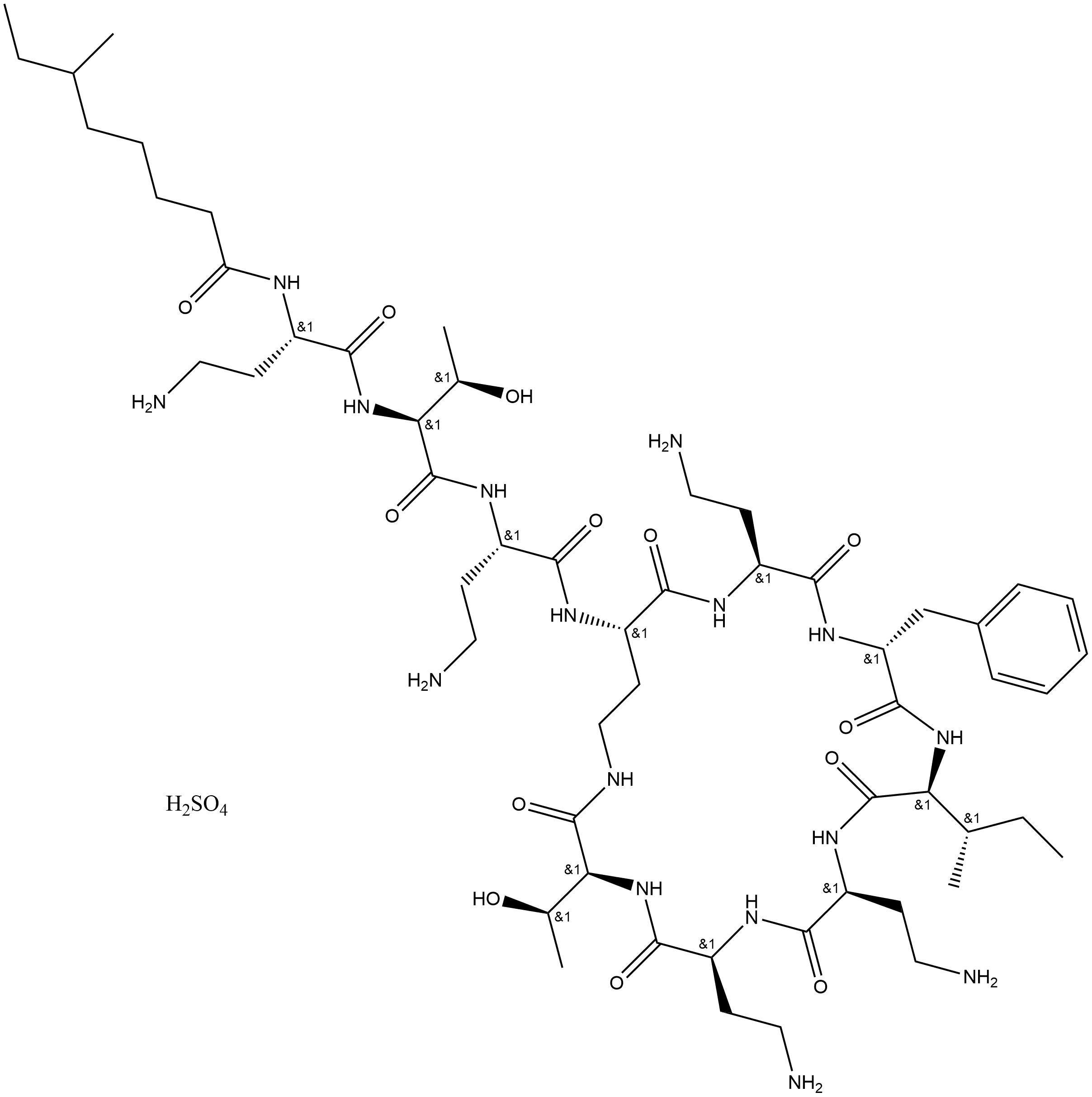 Polymyxin B1 Isoleucine (sulfate)