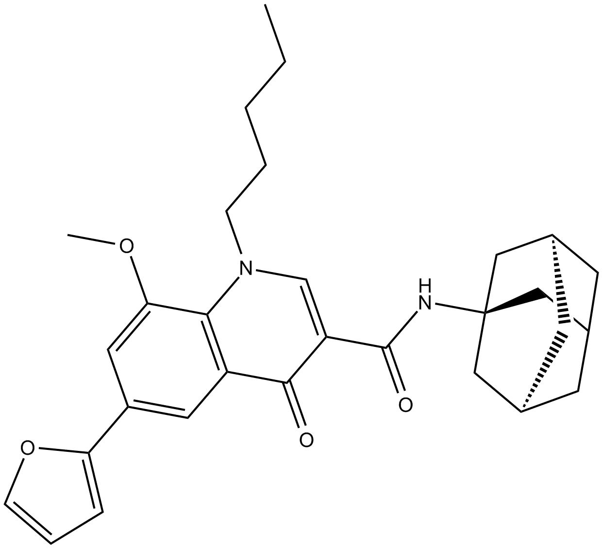 4-Quinolone-3-Carboxamide Furan CB2 Agonist