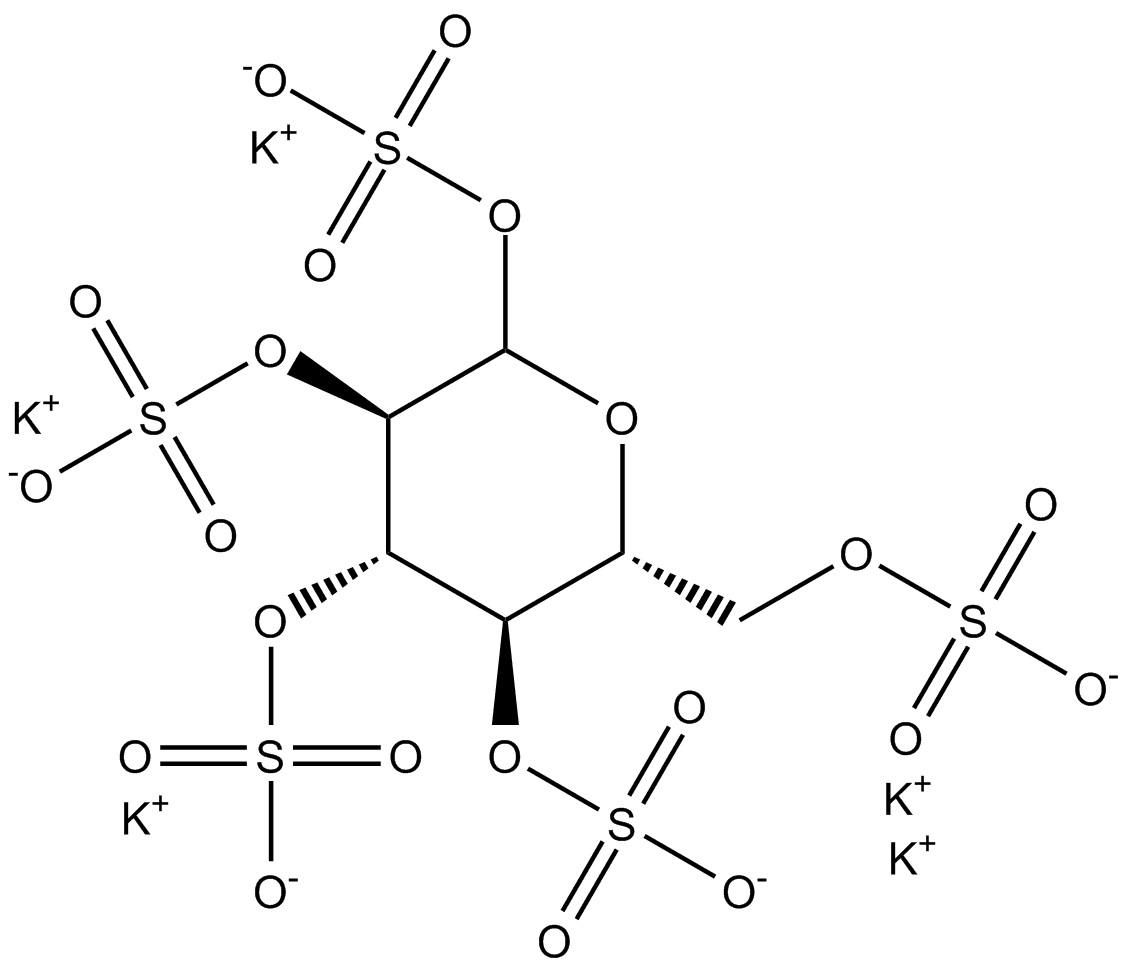 Glucose pentasulfate (potassium salt)