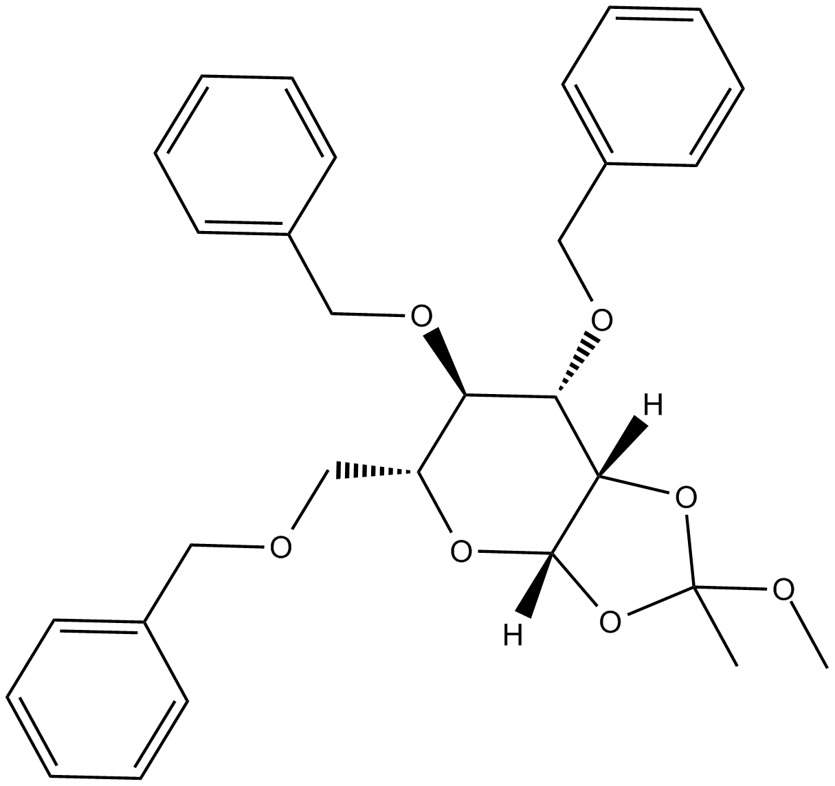 3,4,6-Tri-O-benzyl-β-D-Mannopyranose 1,2-(methyl orthoacetate)