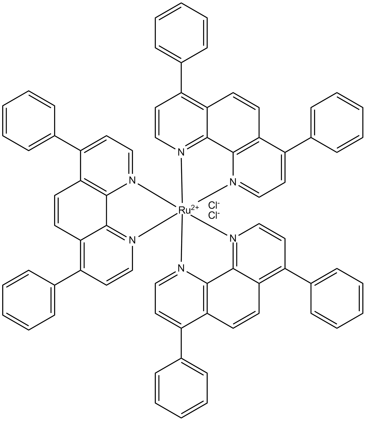 Tris(4,7-diphenyl-1,10-phenanthroline)ruthenium II dichloride complex
