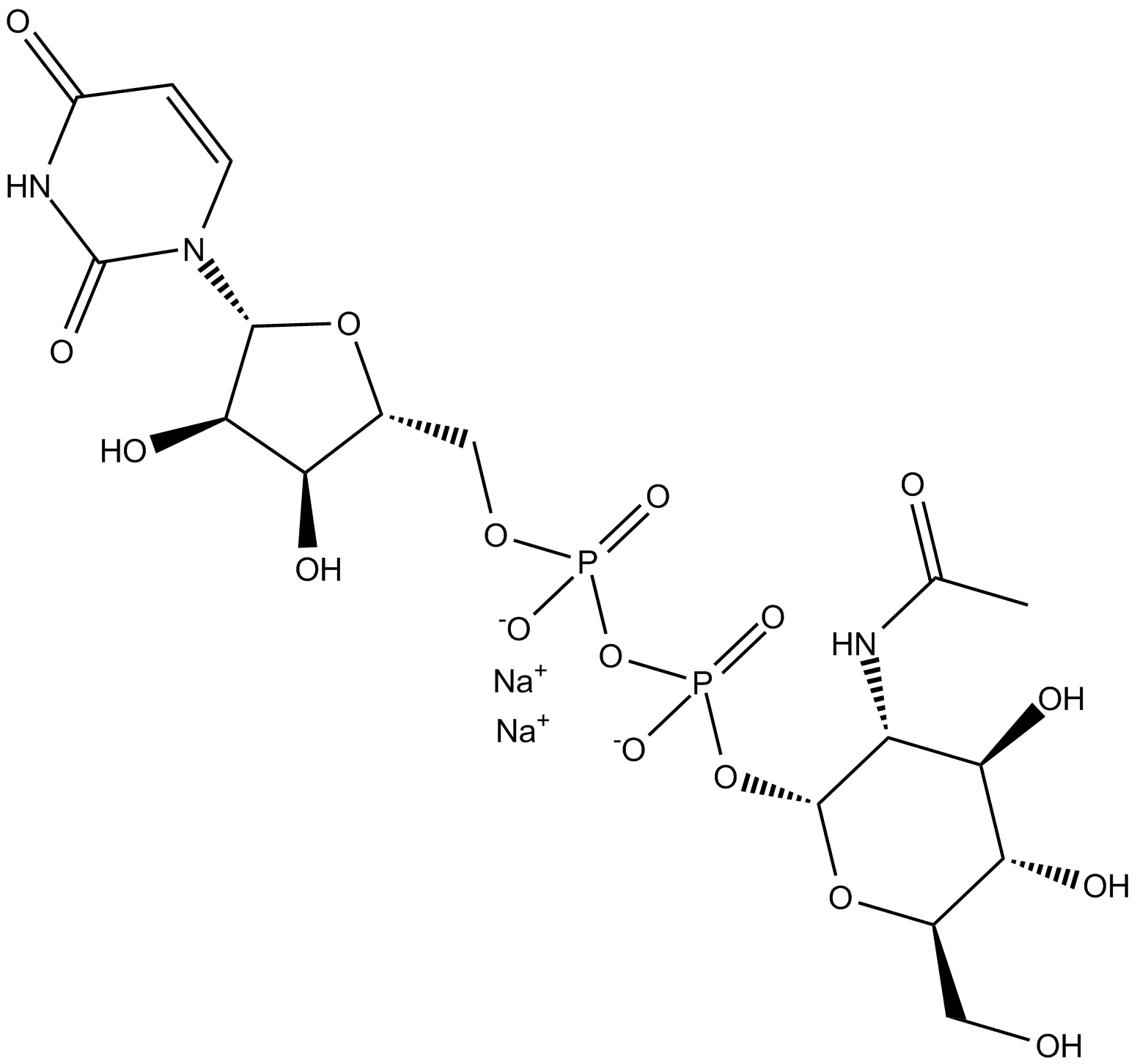 UDP-N-acetyl-D-glucosamine (sodium salt)