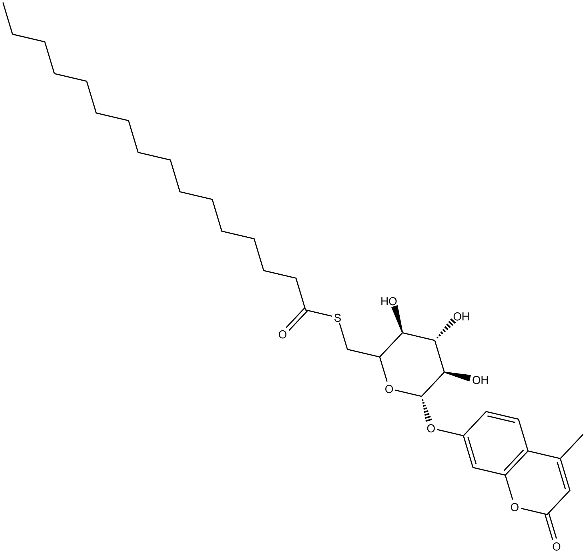 4-Methylumbelliferyl 6-thio-Palmitate-β-D-Glucopyranoside