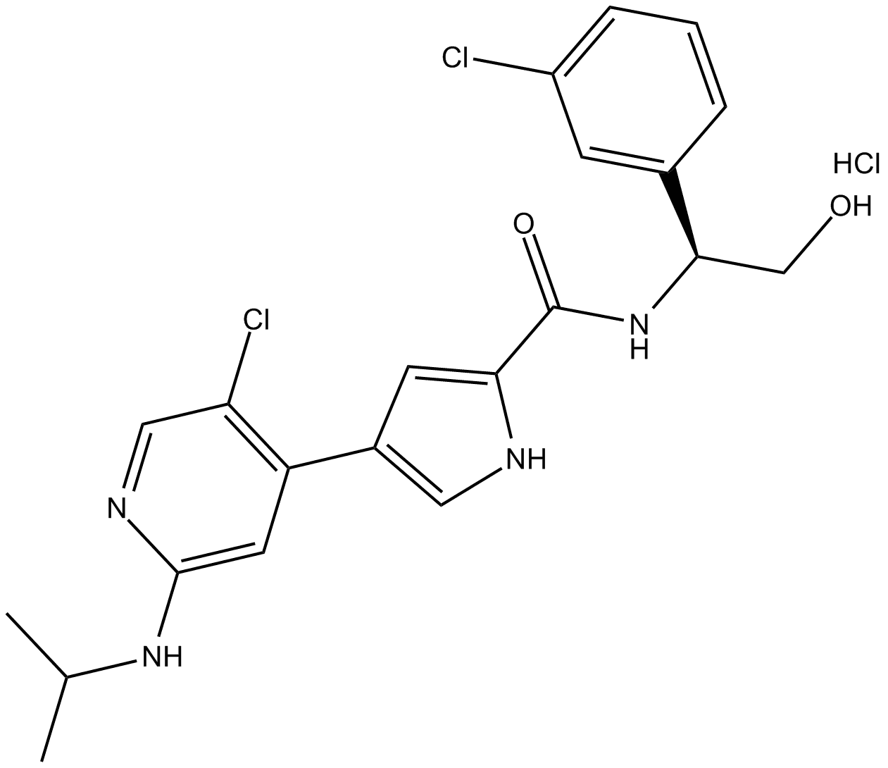 Ulixertinib (hydrochloride)