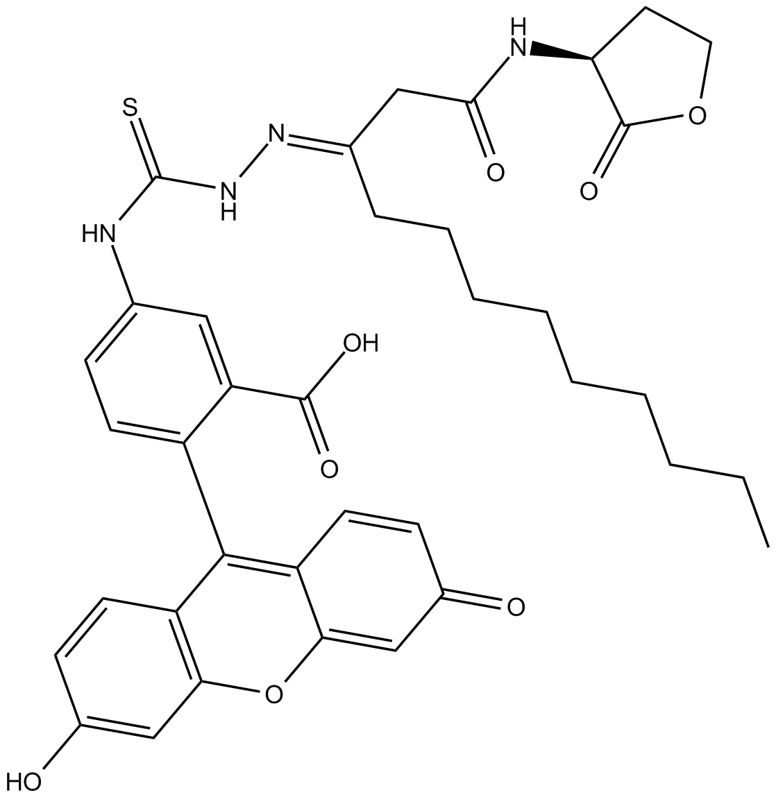 N-dodecanoyl-L-Homoserine lactone-3-hydrazone-fluorescein