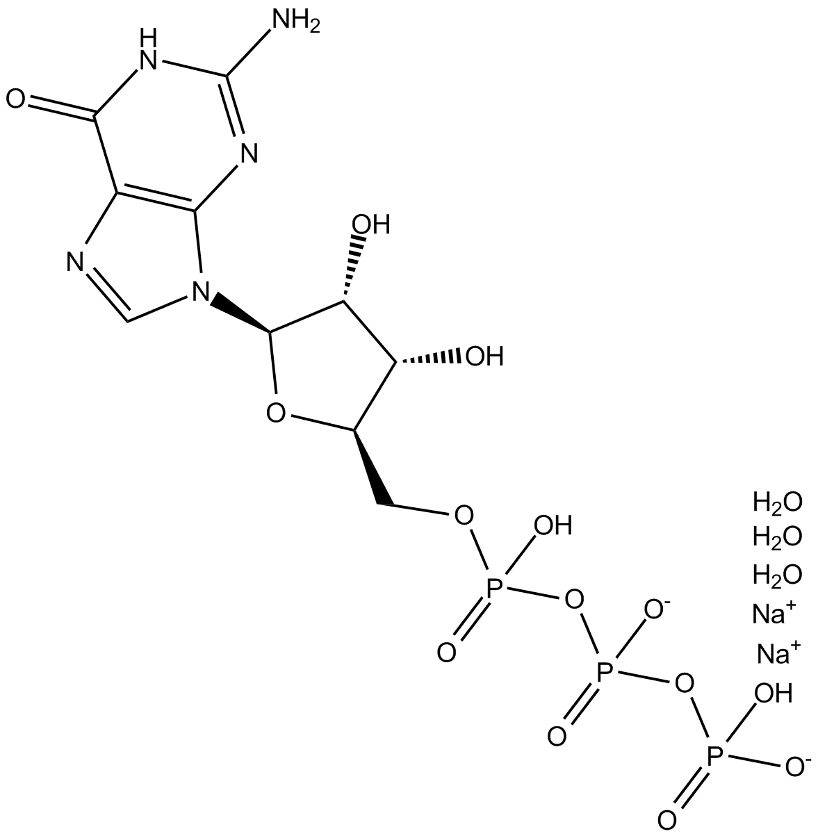 Guanosine 5′-triphosphate (sodium salt hydrate)