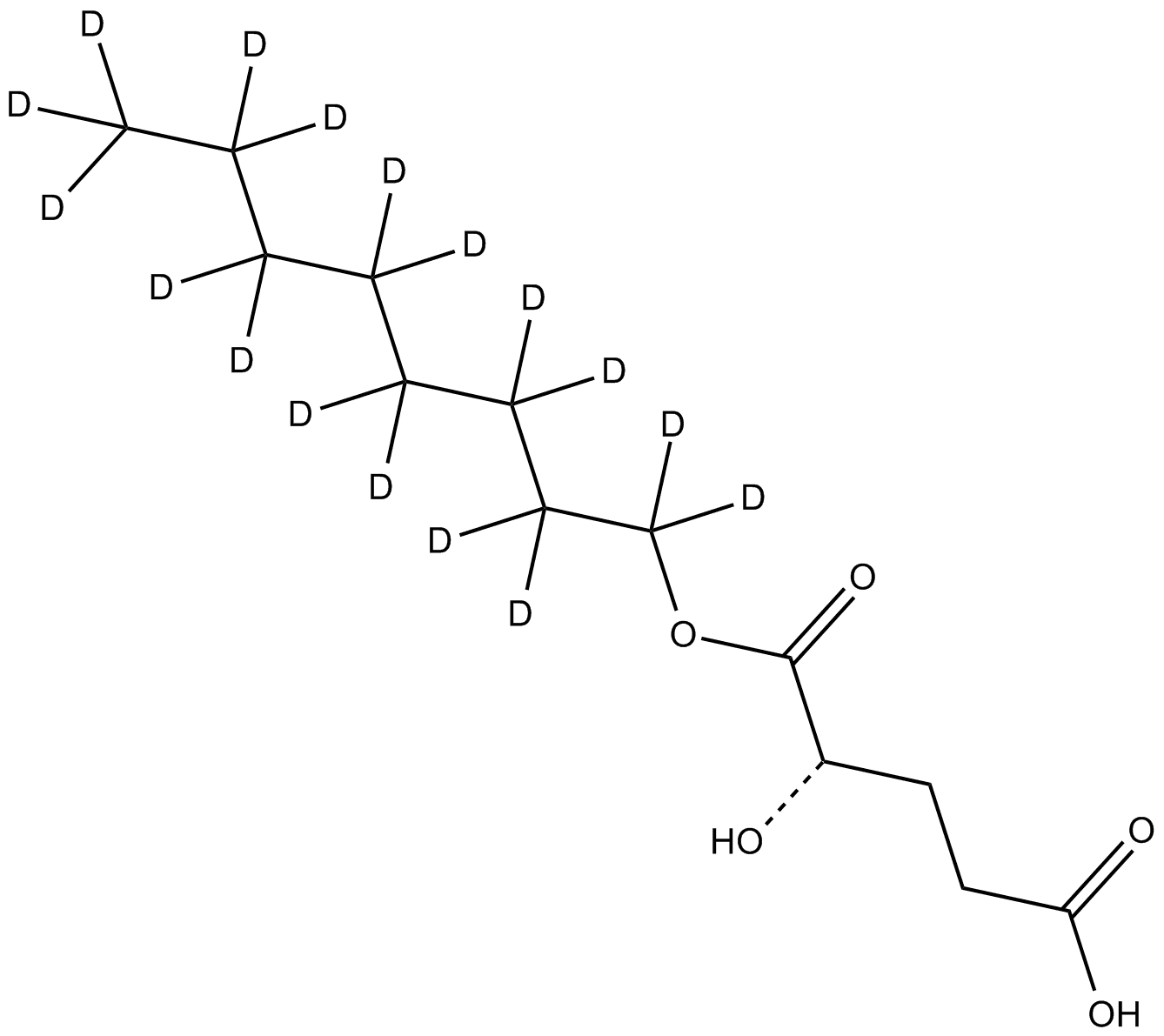 (2R)-Octyl-α-hydroxyglutarate-d17