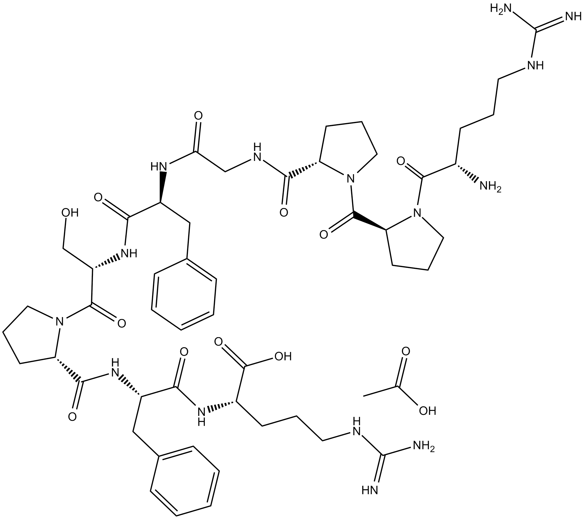 Bradykinin (acetate)