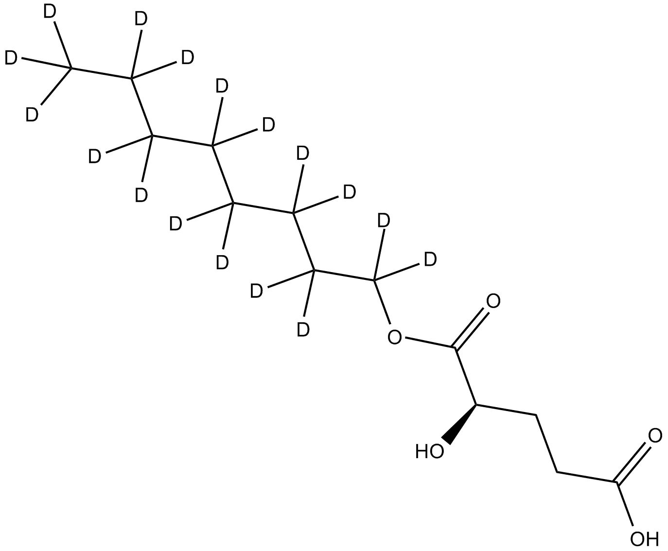 (2S)-Octyl-α-hydroxyglutarate-d17
