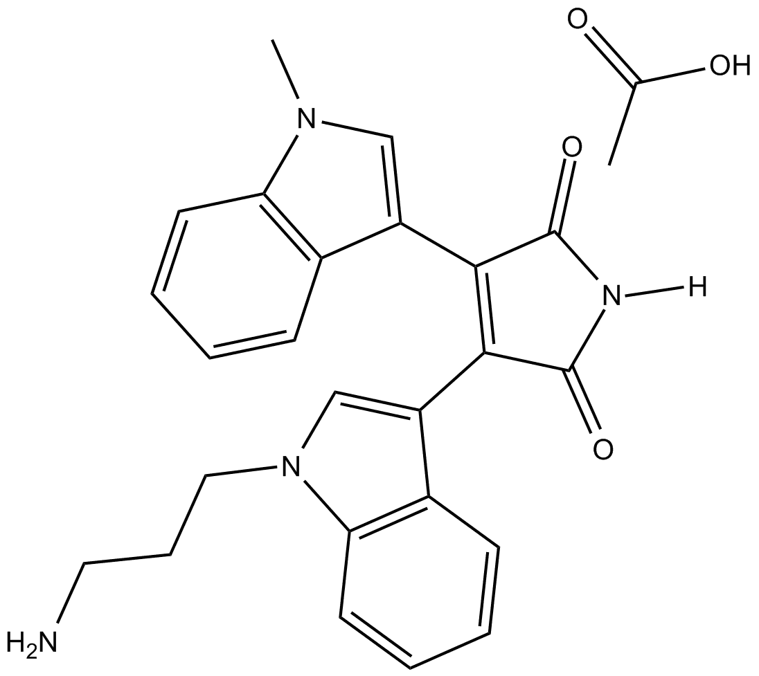 Bisindolylmaleimide VIII (acetate)