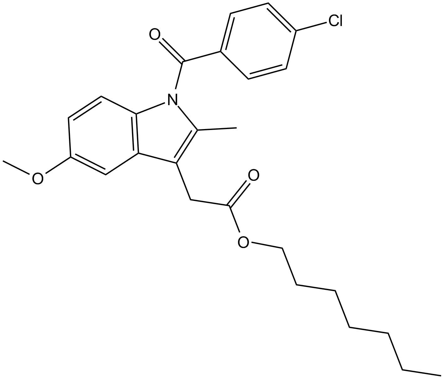 Indomethacin heptyl ester